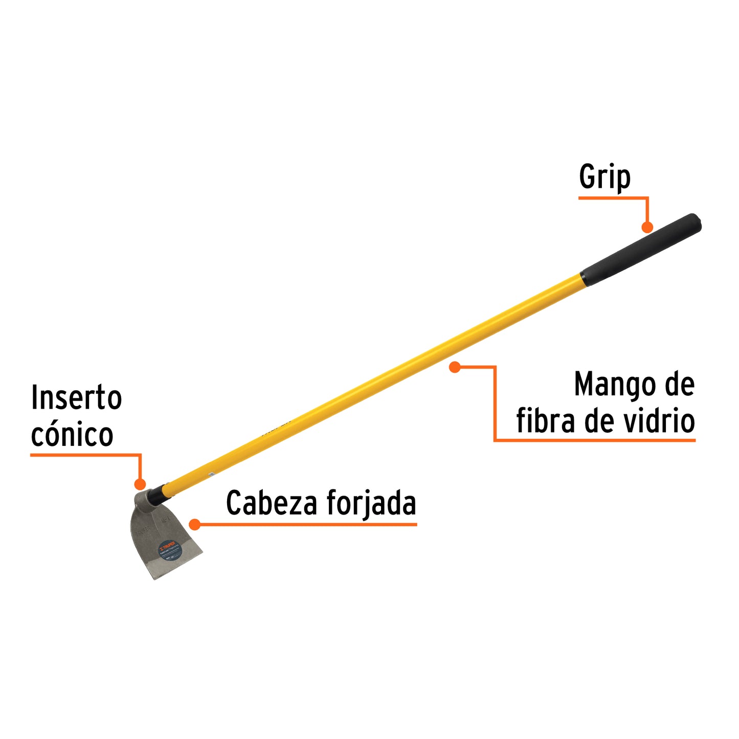 Azadon lane forjado no.1 con mango 54p 1.6 lbs Pieza