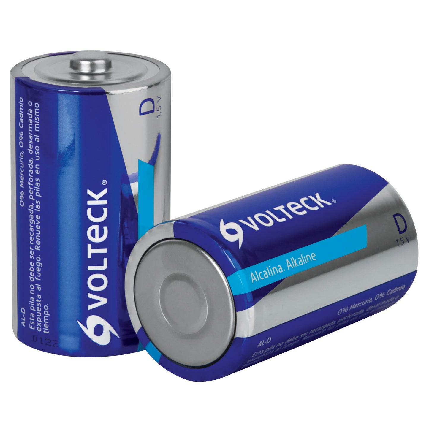 Pila alcalina tamano D blister con 2 pzas Volteck 46318 Volteck Paquete