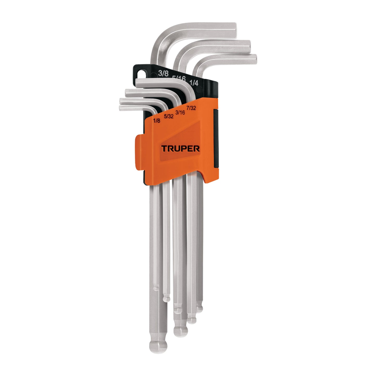 Llaves allen Juego 7 largas std punta bola con organizador 15551 Truper