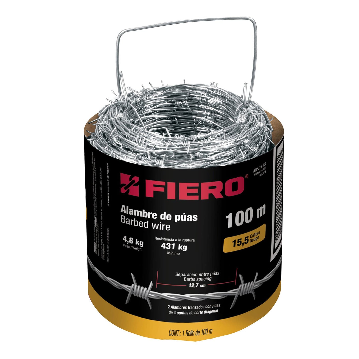 Alambre de puas 100 mts 44884 fiero Rollo