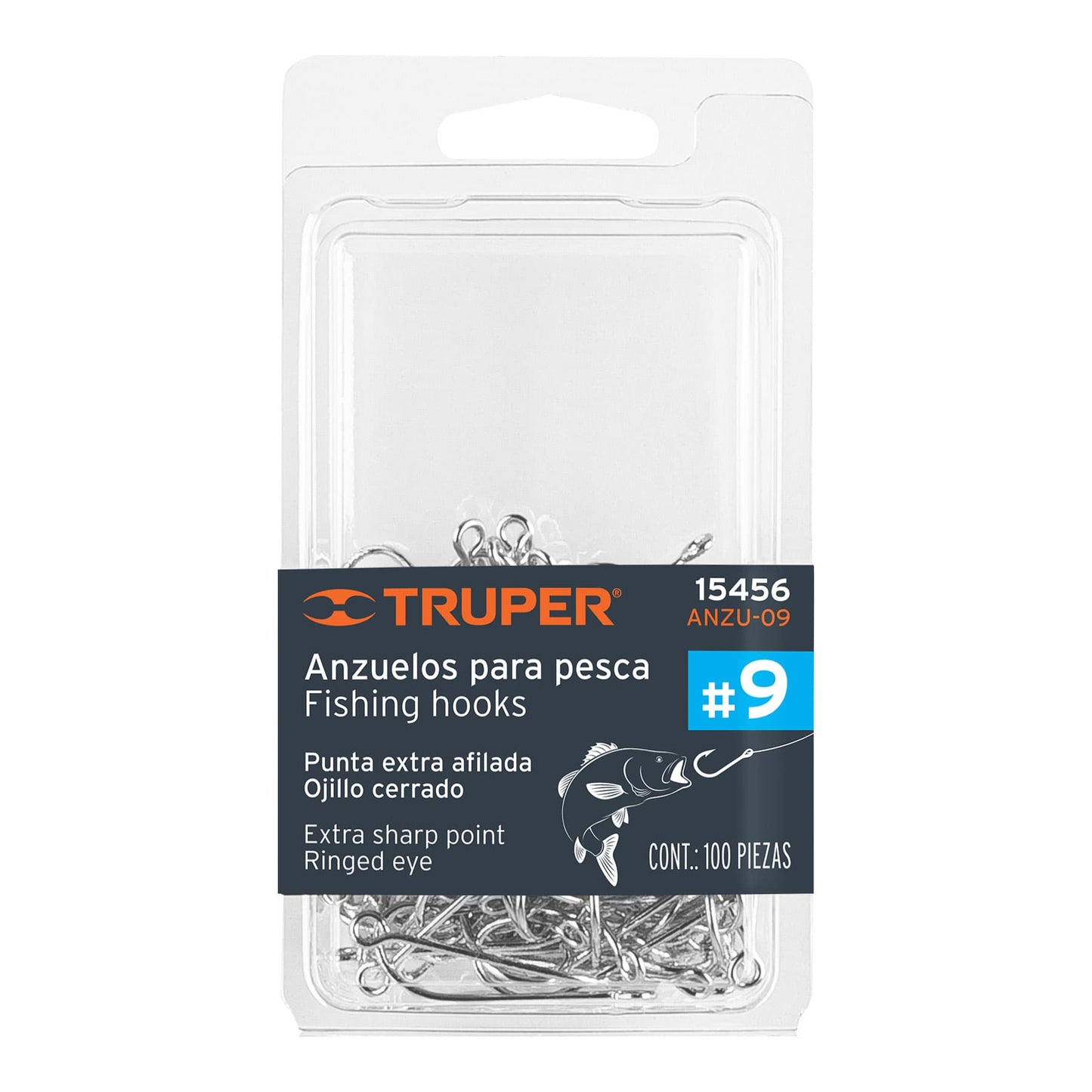 Anzuelo para pesca # 9 truper 15456 Pieza