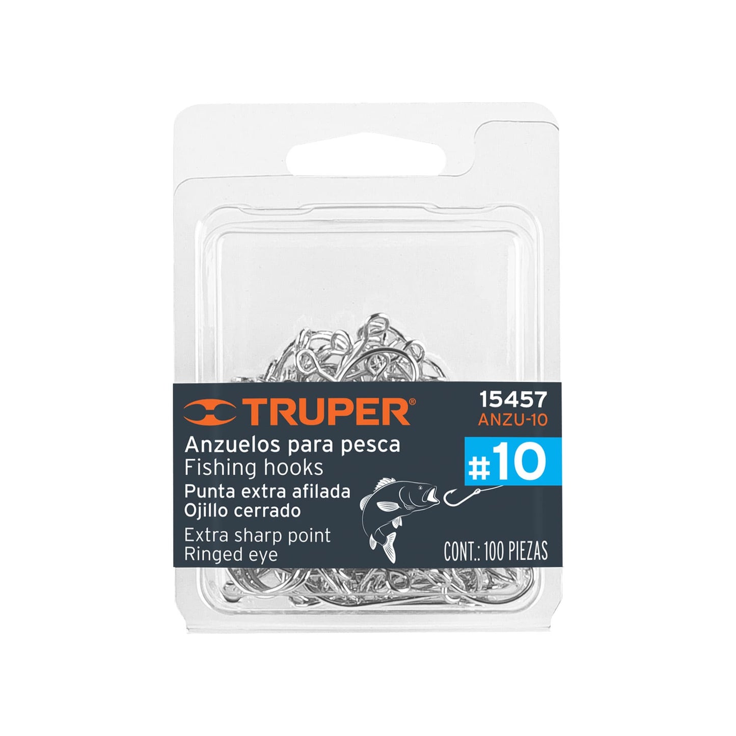 Anzuelo para pesca # 10 15457truper Pieza