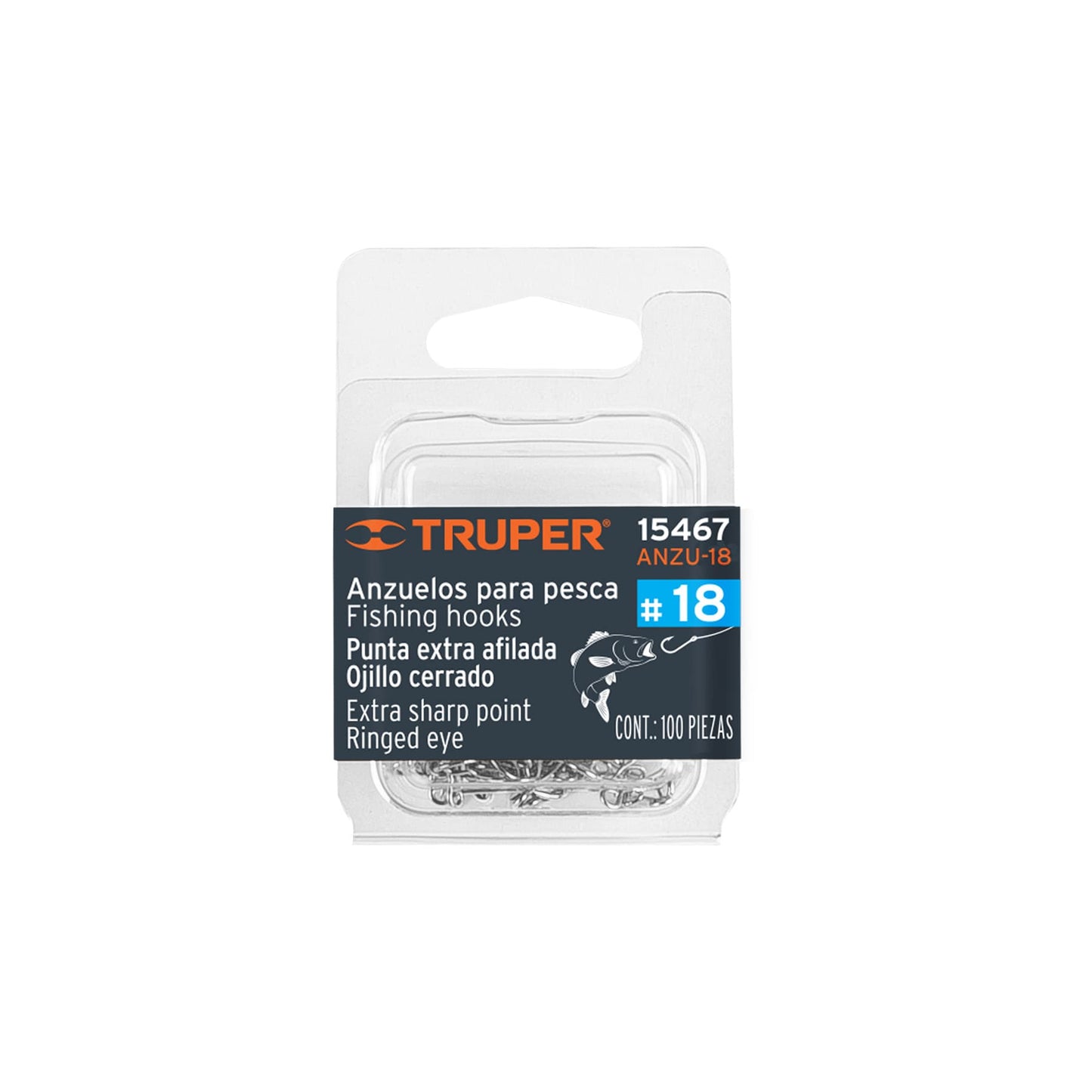 Anzuelo para pesca # 18 truper15467 Pieza