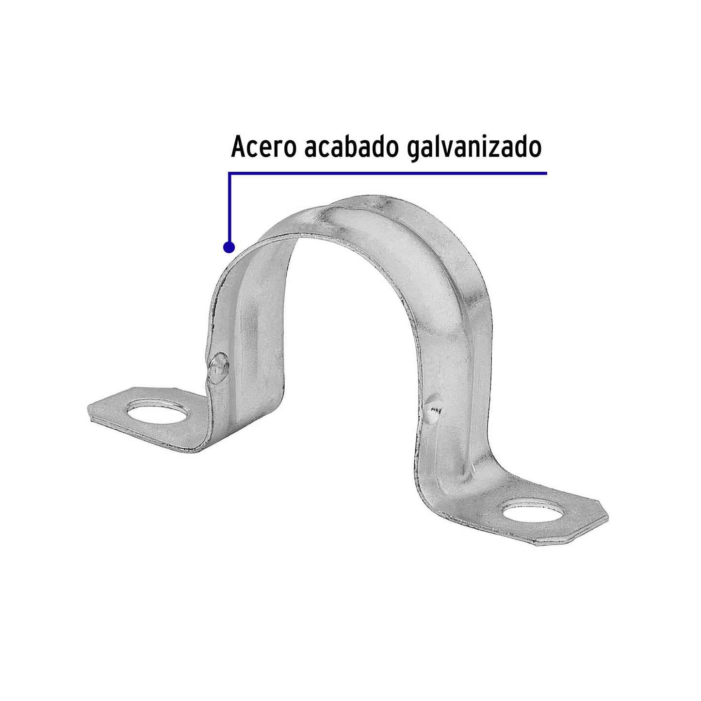 Abrazadera tubo tipo omega 2 Volteck 46032 Volteck Pieza