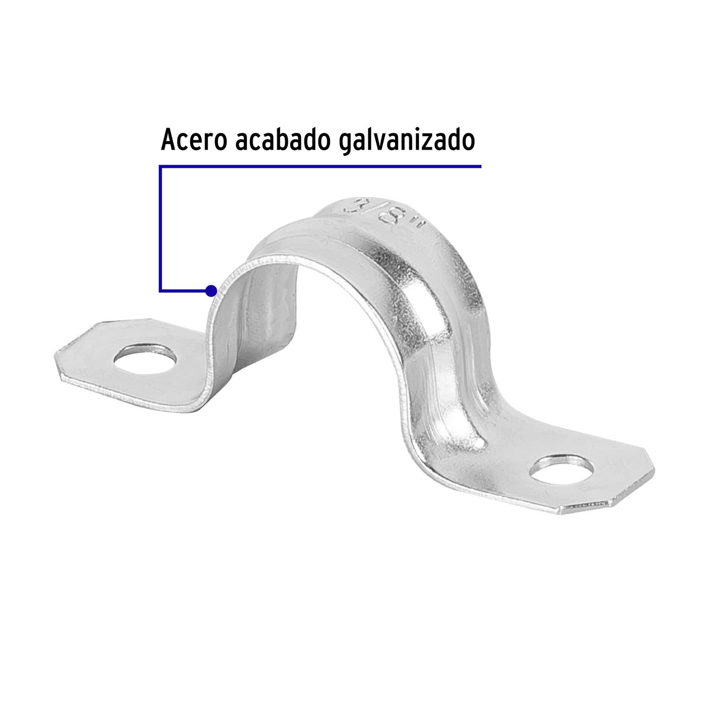 Abrazadera para tubo tipo omega 3/8 46926 Volteck Pieza
