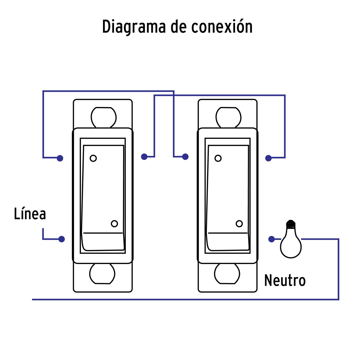 Apagador escalera 3 vias linea Economica 46440 Volteck Pieza