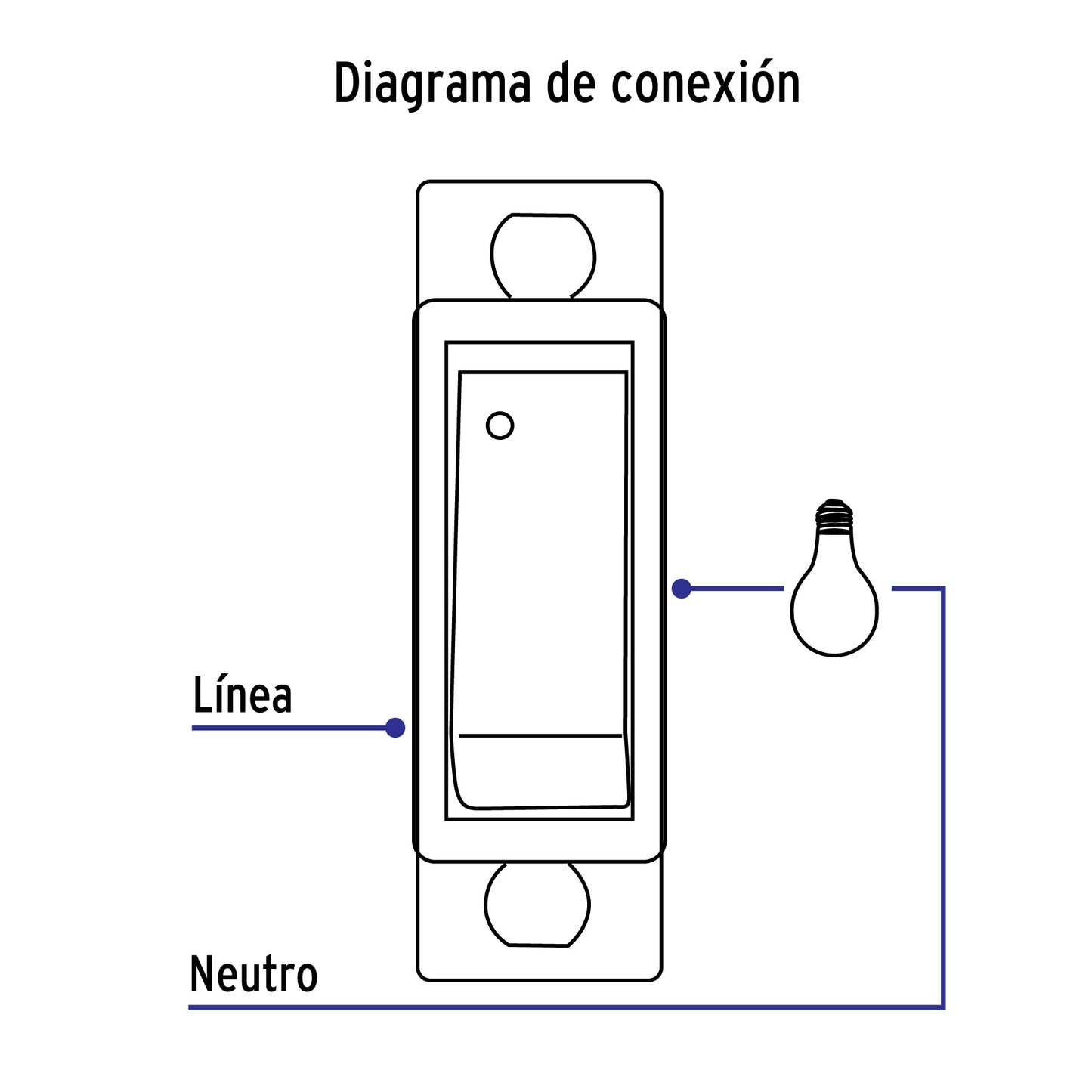 Interruptor sencillo linea economica 46439 Pieza