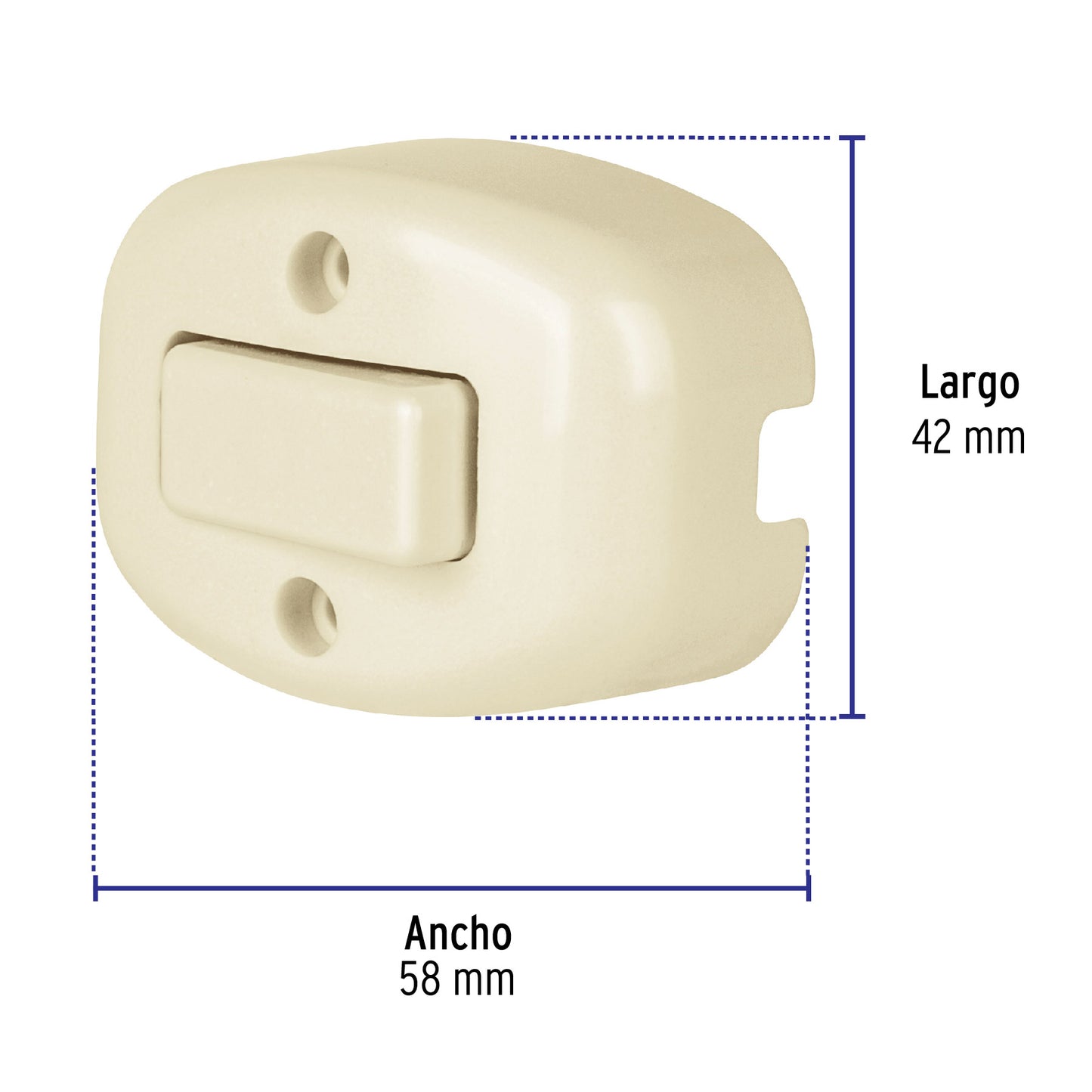 Apagador de sobreponer sencillo 46004 volteck Pieza