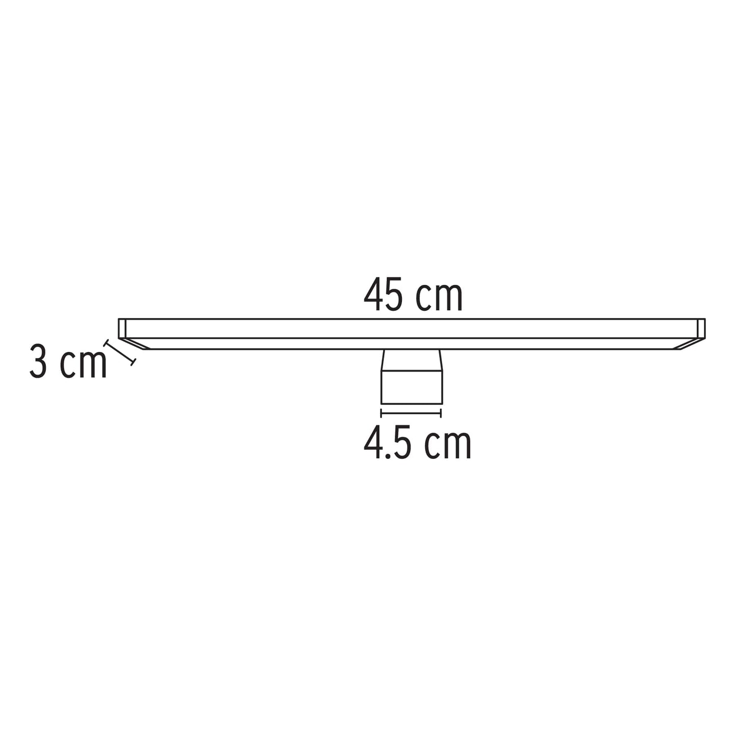 Arbotante decorativo cromado 7w leds 46347 volteck Pieza