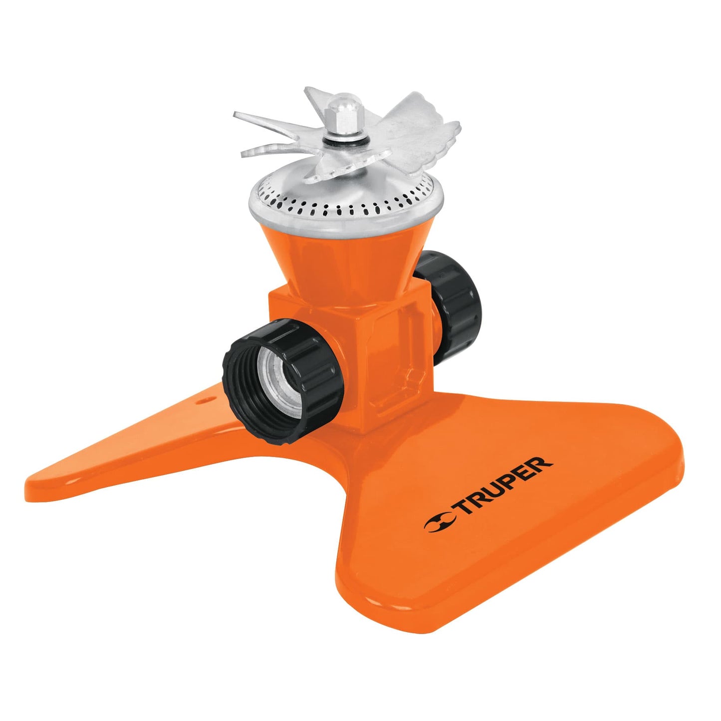 Aspersor metálico giratorio con aspas diámetro riego 5 mts 10329 Truper Pieza