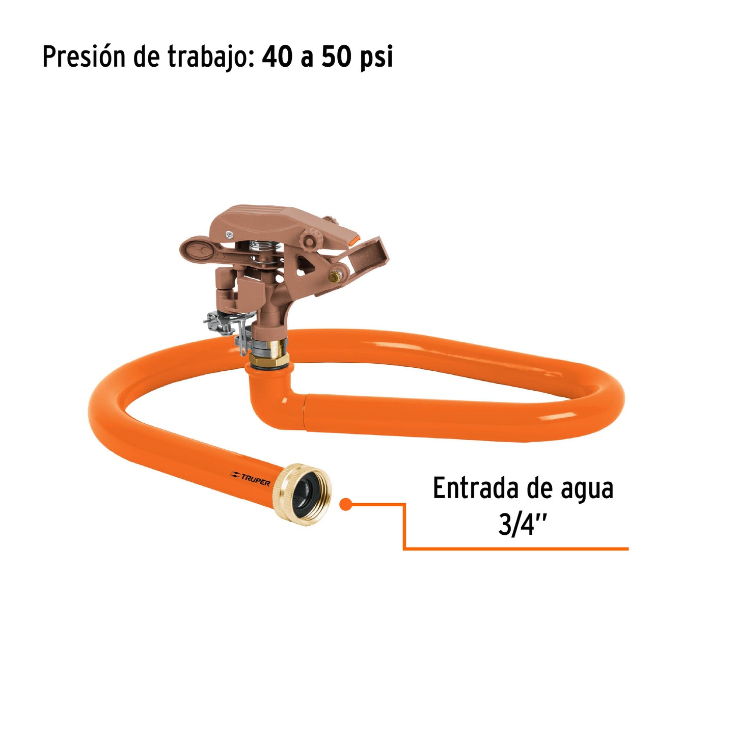 Aspersor base metalica tipo manguera 10312 truper Pieza