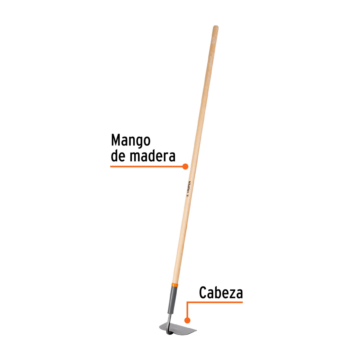 Azadon jardinero classic con collar mango 54p Pieza