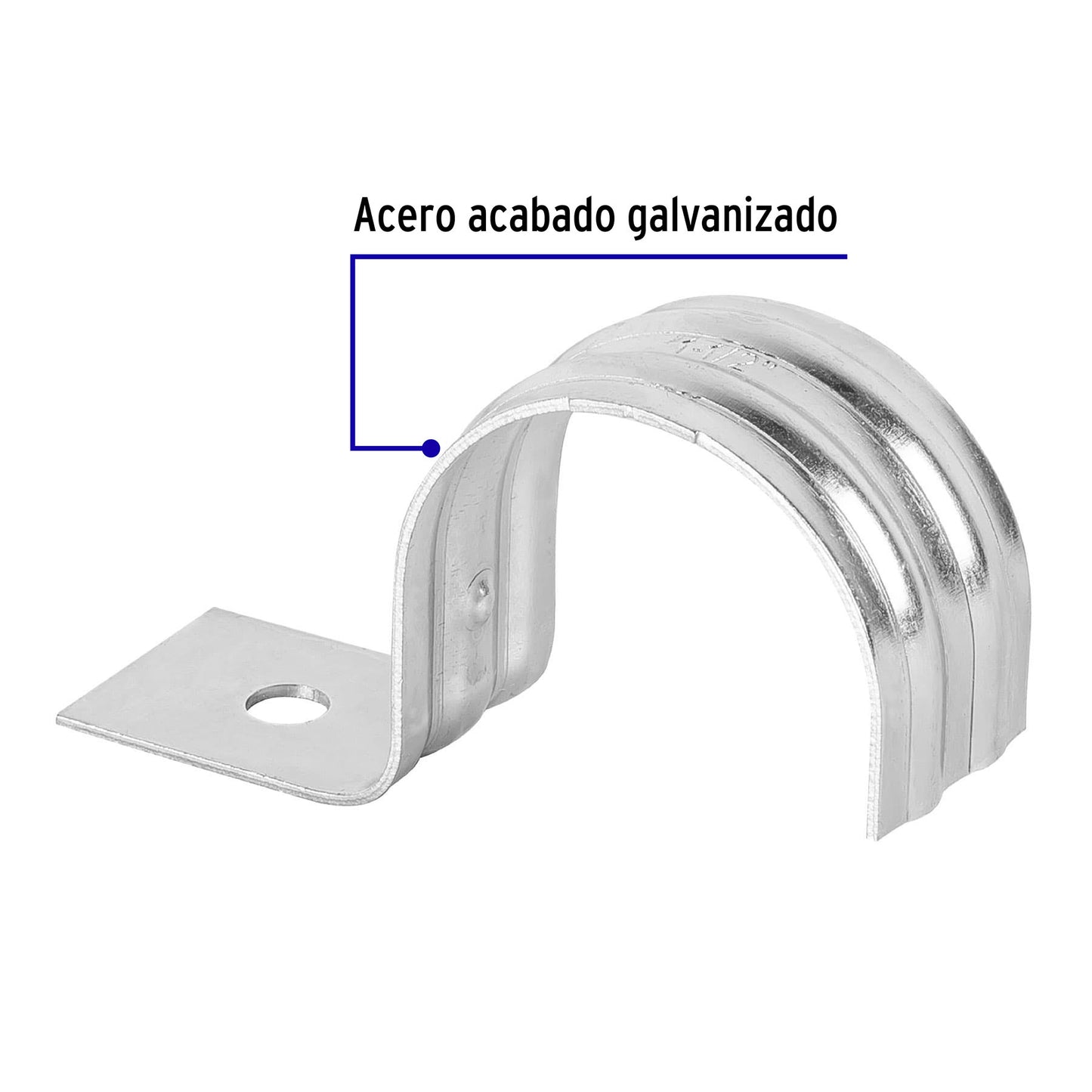 Abrazadera tubo tipo una 1 1/2 Volteck 46041 Volteck Pieza