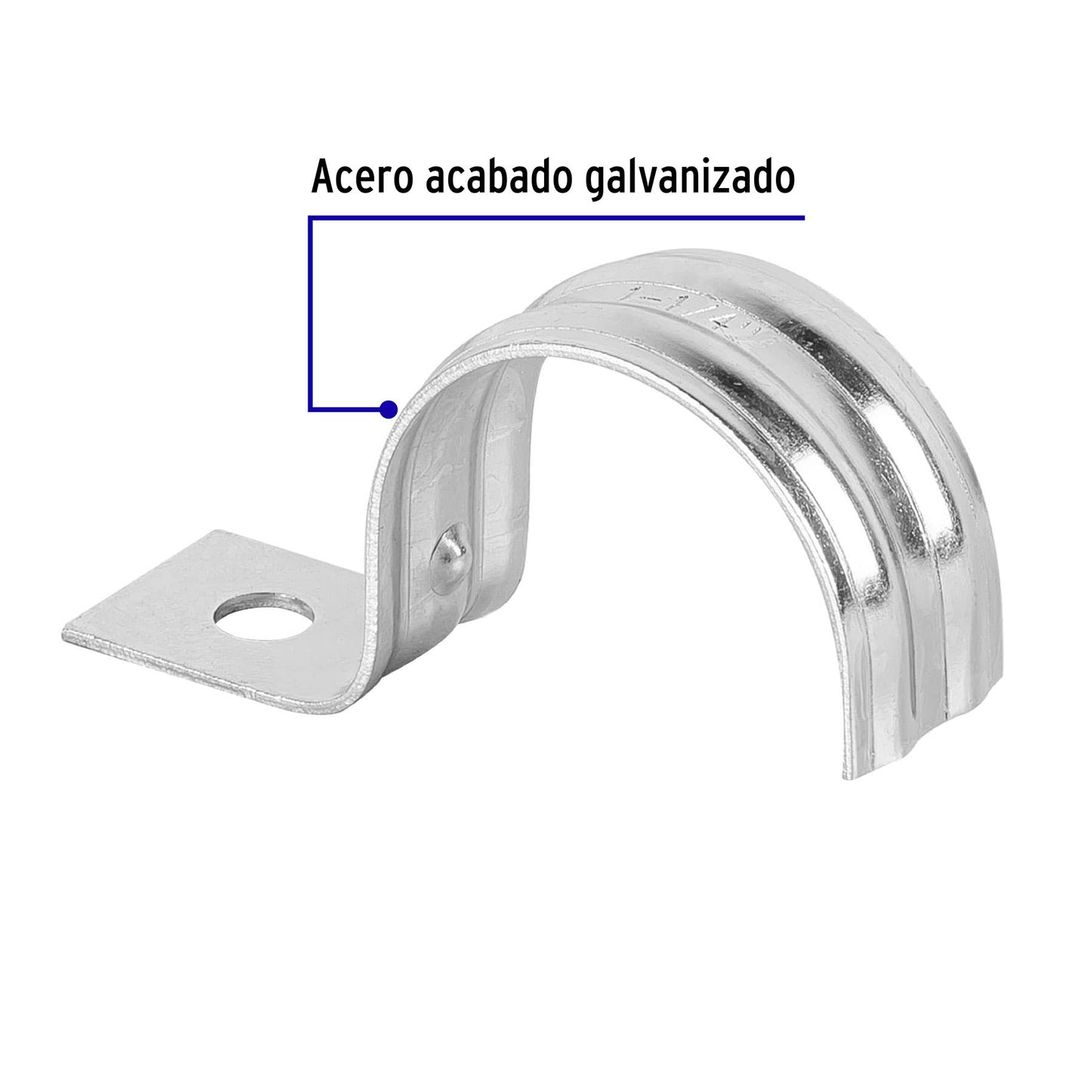 Abrazadera tubo tipo una 1 1/4 Volteck 46040 Volteck Pieza