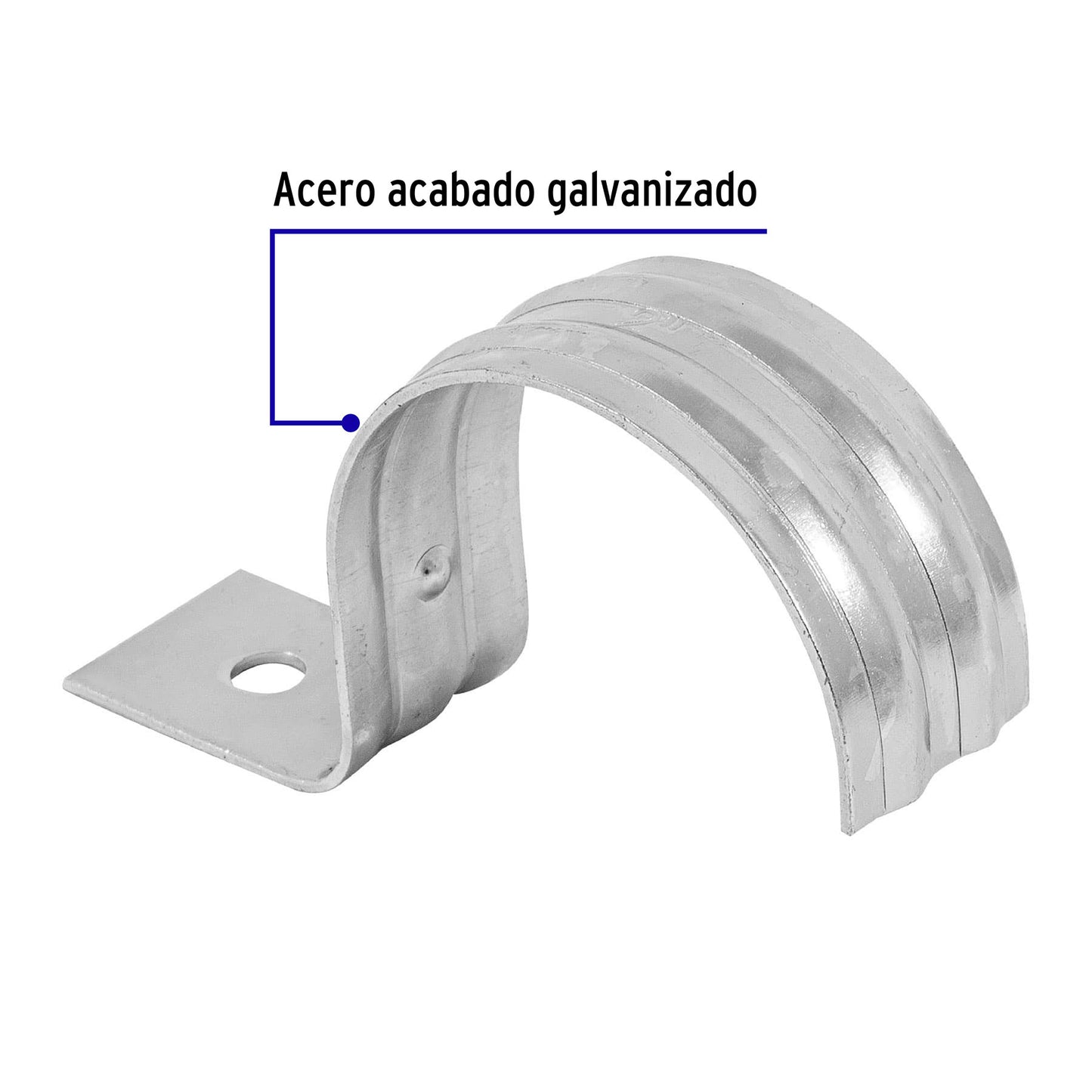 Abrazadera tubo tipo una 2 Volteck 46042 Volteck Pieza