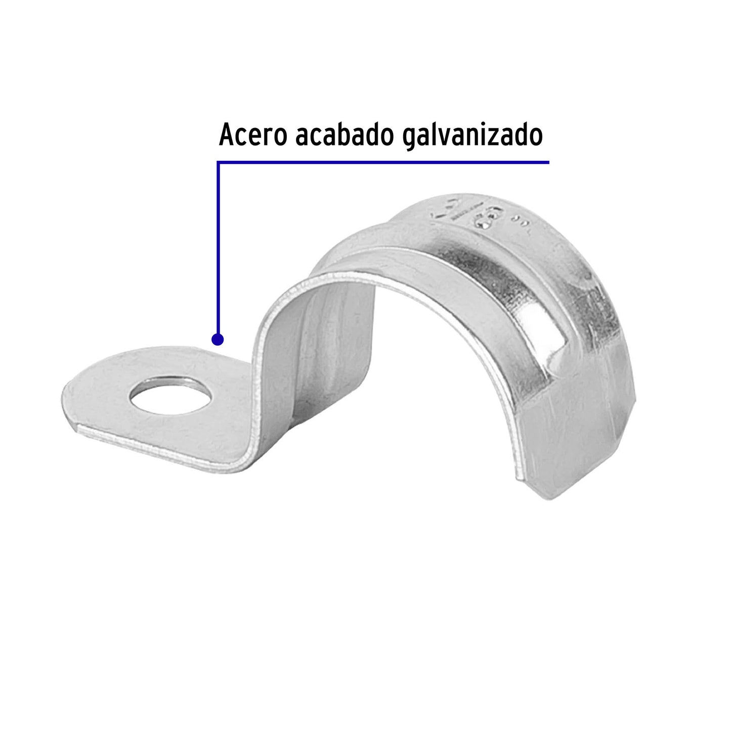 Abrazadera para tubo tipo una 3/8 46927 Volteck Pieza
