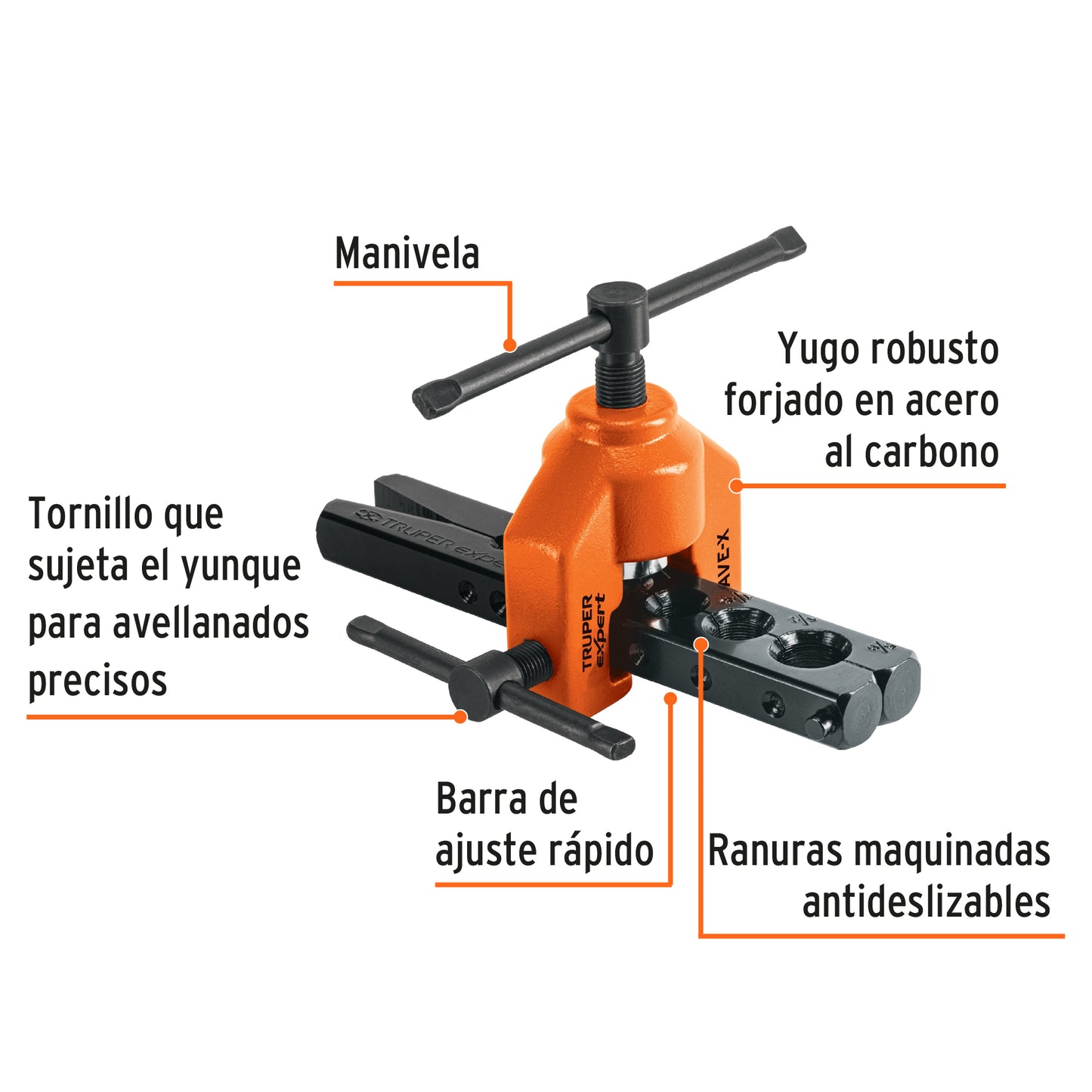 Avellanador 3/16 a 5/8 12865 Truper Pieza