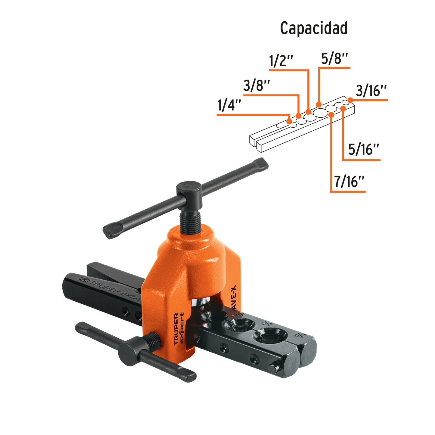 Avellanador 3/16 a 5/8 12865 Truper Pieza