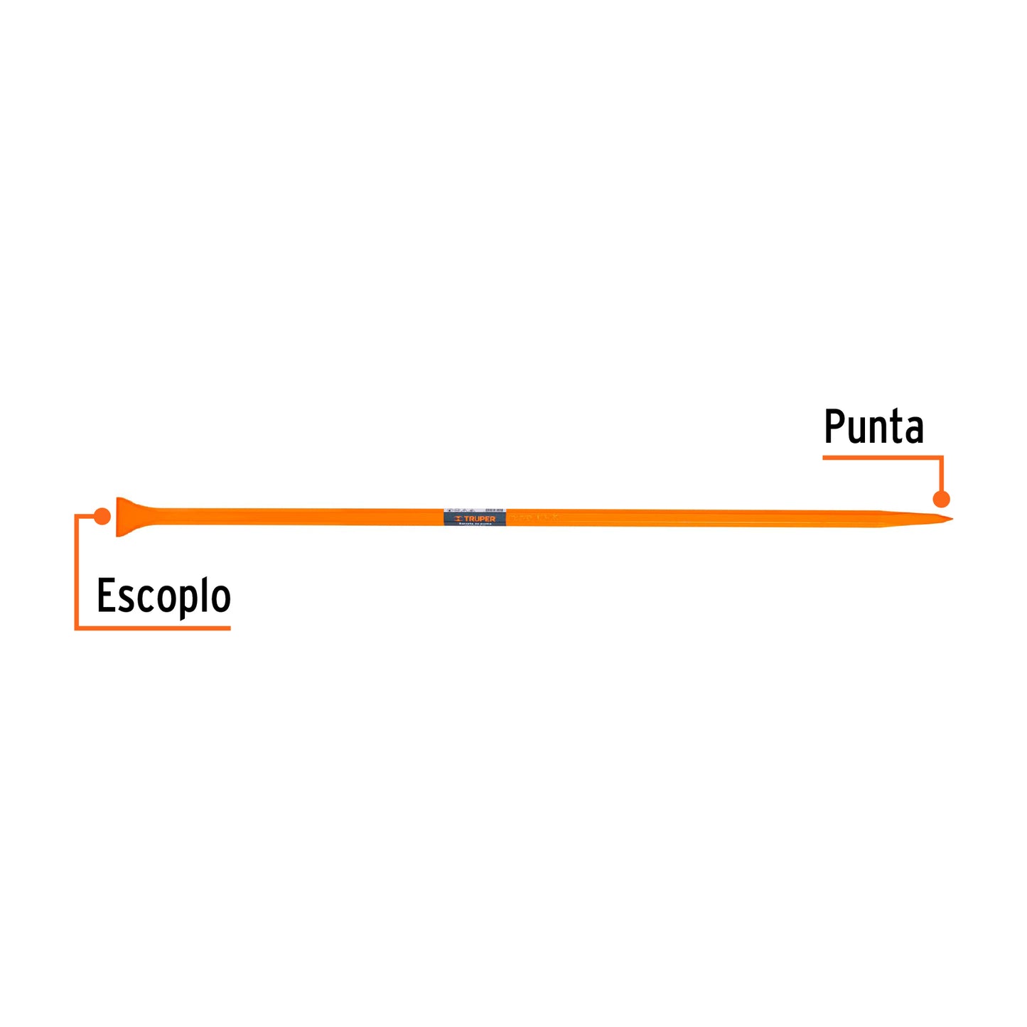 Barreta de punta de 1p x 150 cm escoplo ancho10756 Pieza