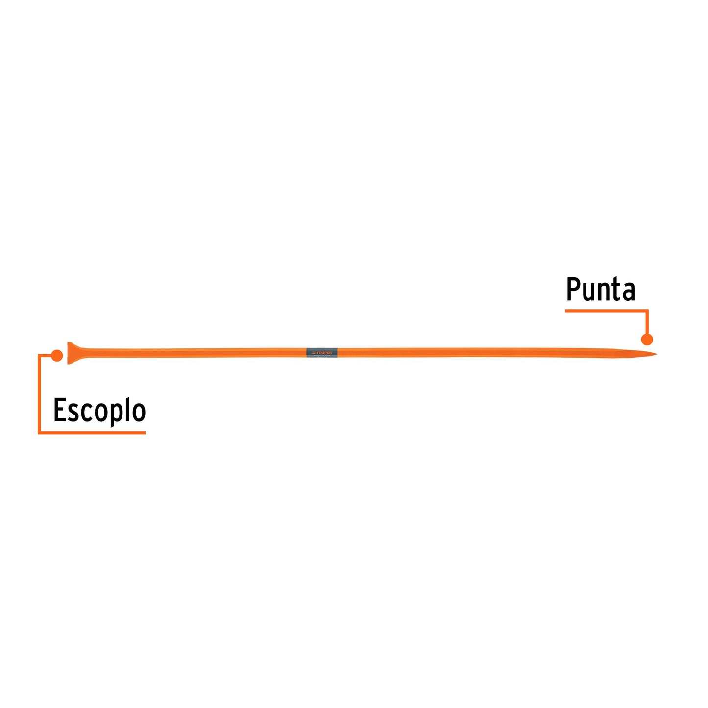 Barreta de punta de 1p x 175 cm escoplo ancho Pieza