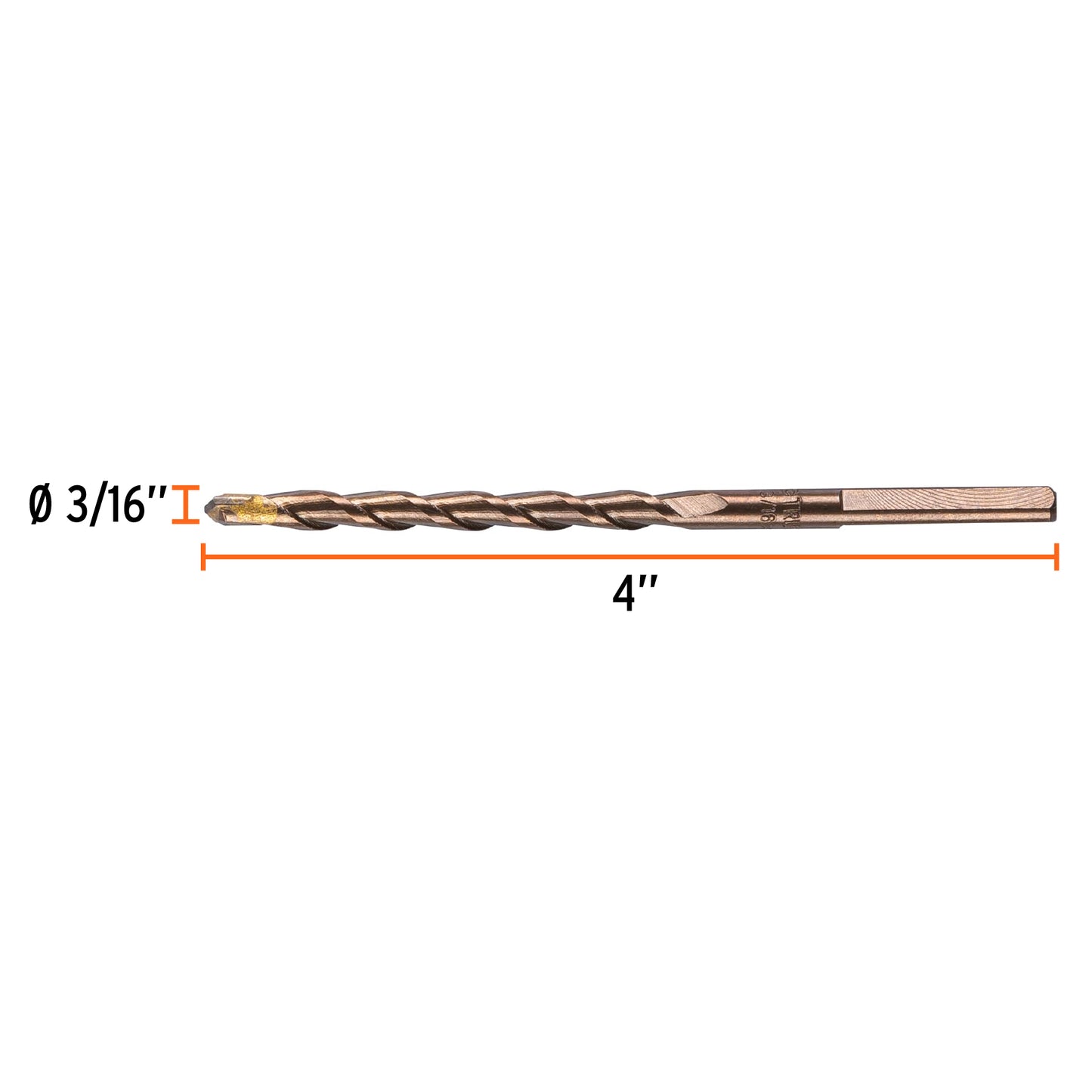 Broca para concreto 3/16 x 4p 11200 truper Pieza