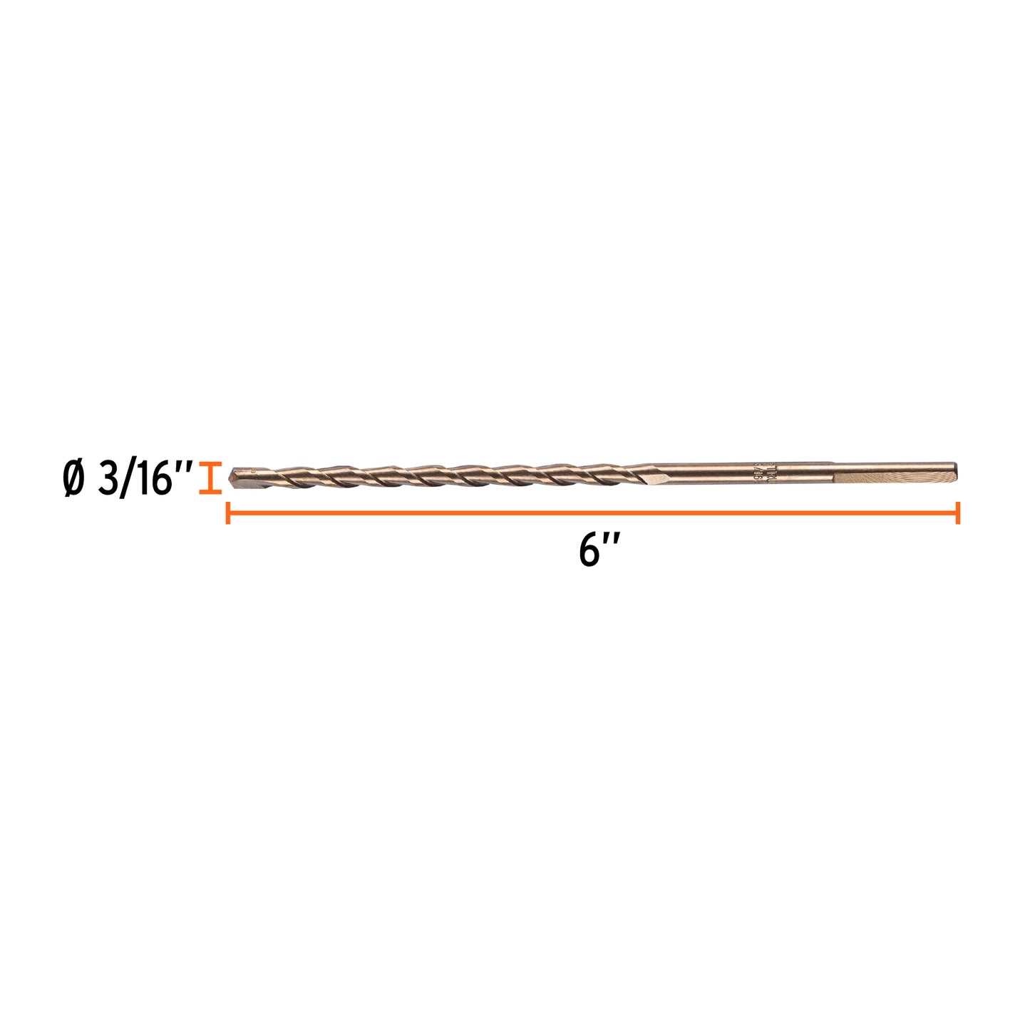 Broca para concreto 3/16 x 6p 11258 truper Pieza
