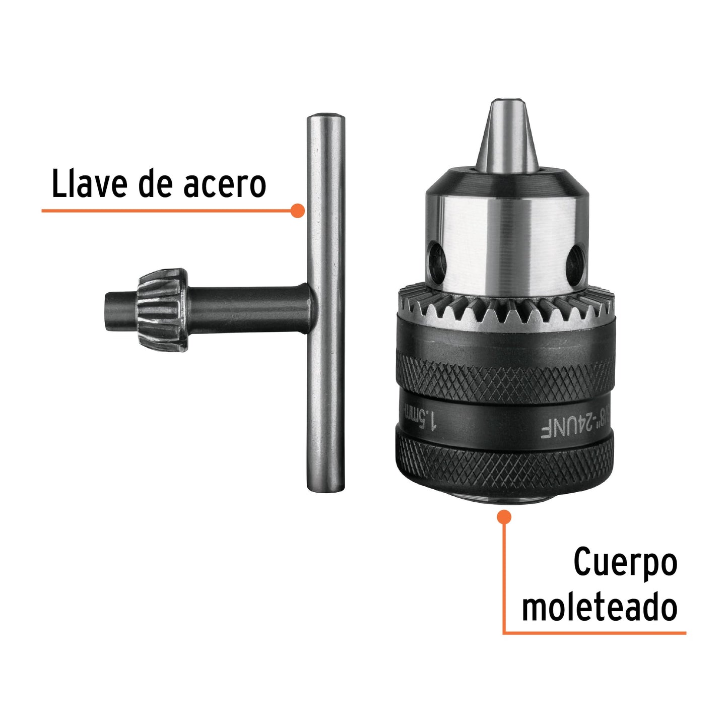 Broquero con llave 3/8p 16477 truper Pieza