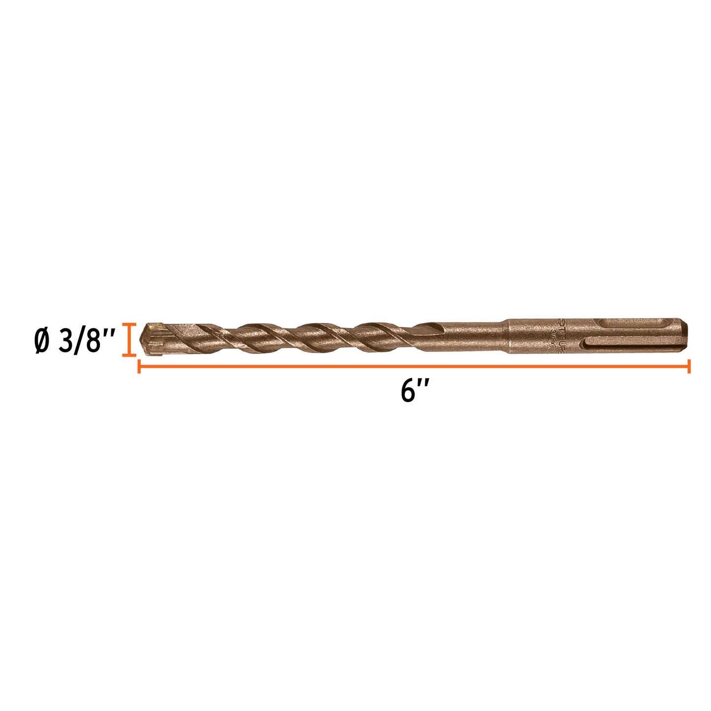 Broca sds plus 3/8 x 6p 11272 truper Pieza