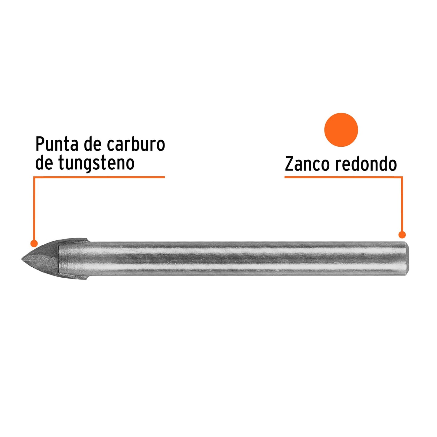 Broca para vidrio y azulejo 3/8p 11704 Truper Pieza