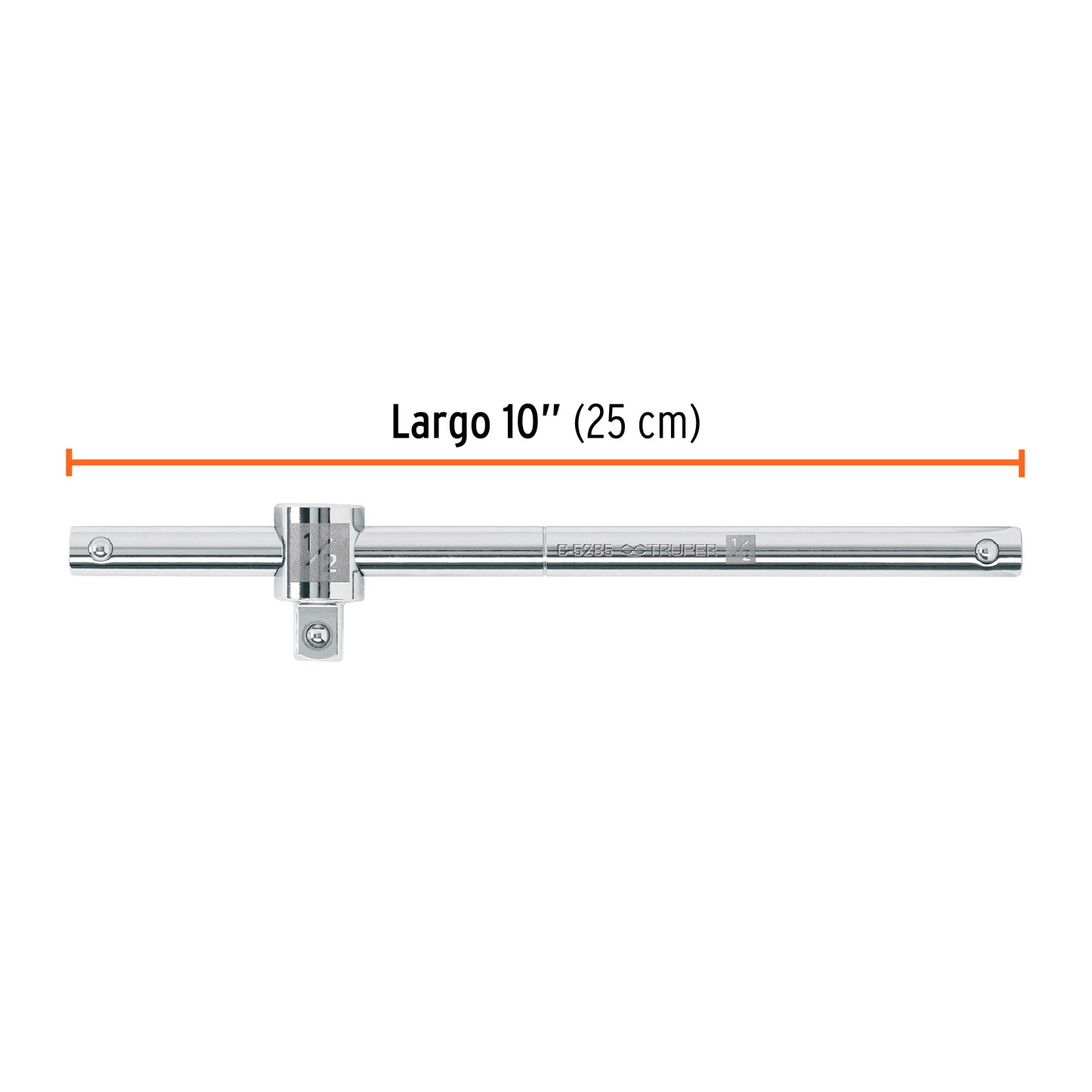 Barra corrediza para dados cuadro 1/2 13432 Truper Pieza