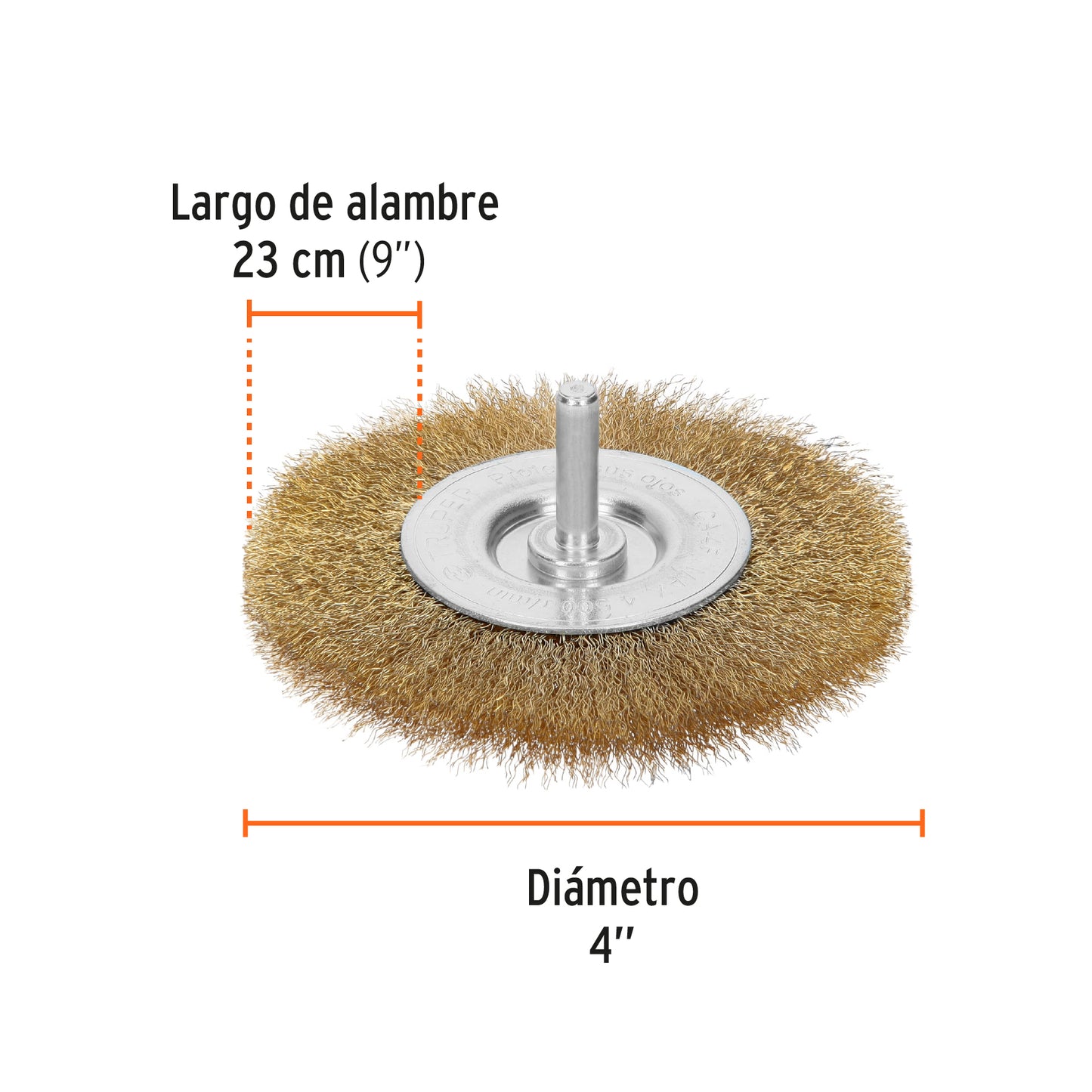 Carda circular 4 alambre fino para taladro 11576 truper Pieza