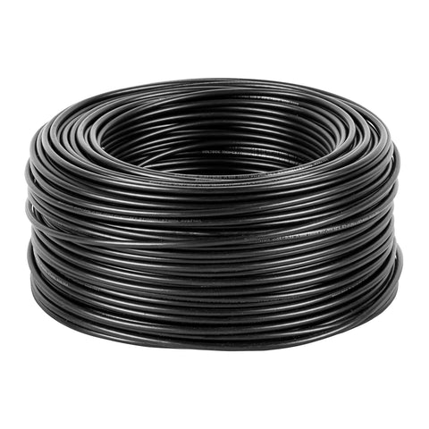 Cable THHW LS 10 AWG color negro rollo 100 m 46051 Volteck Metro