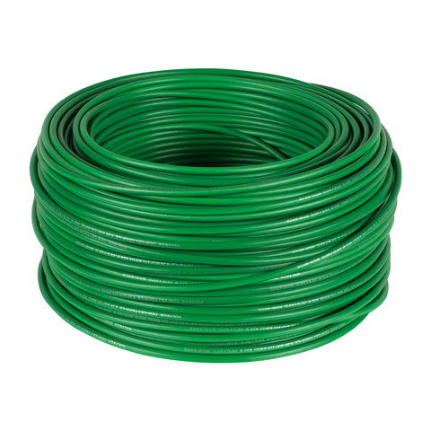Cable THHW LS 10 AWG color verde rollo 100 m 46063 Volteck Metro