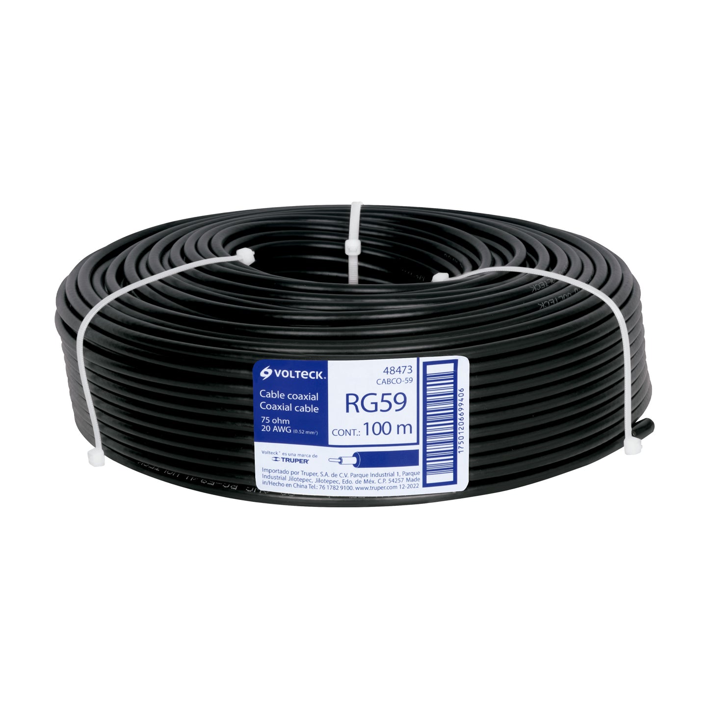 Cable coaxial rg 59 volteck48473 Metro