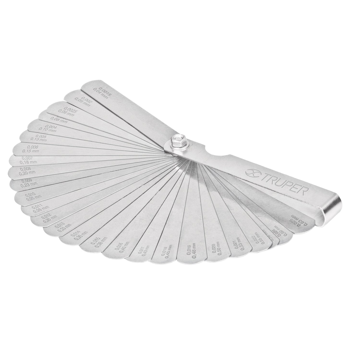 Calibrador de 26 hojas std / mm 14396 Truper Pieza