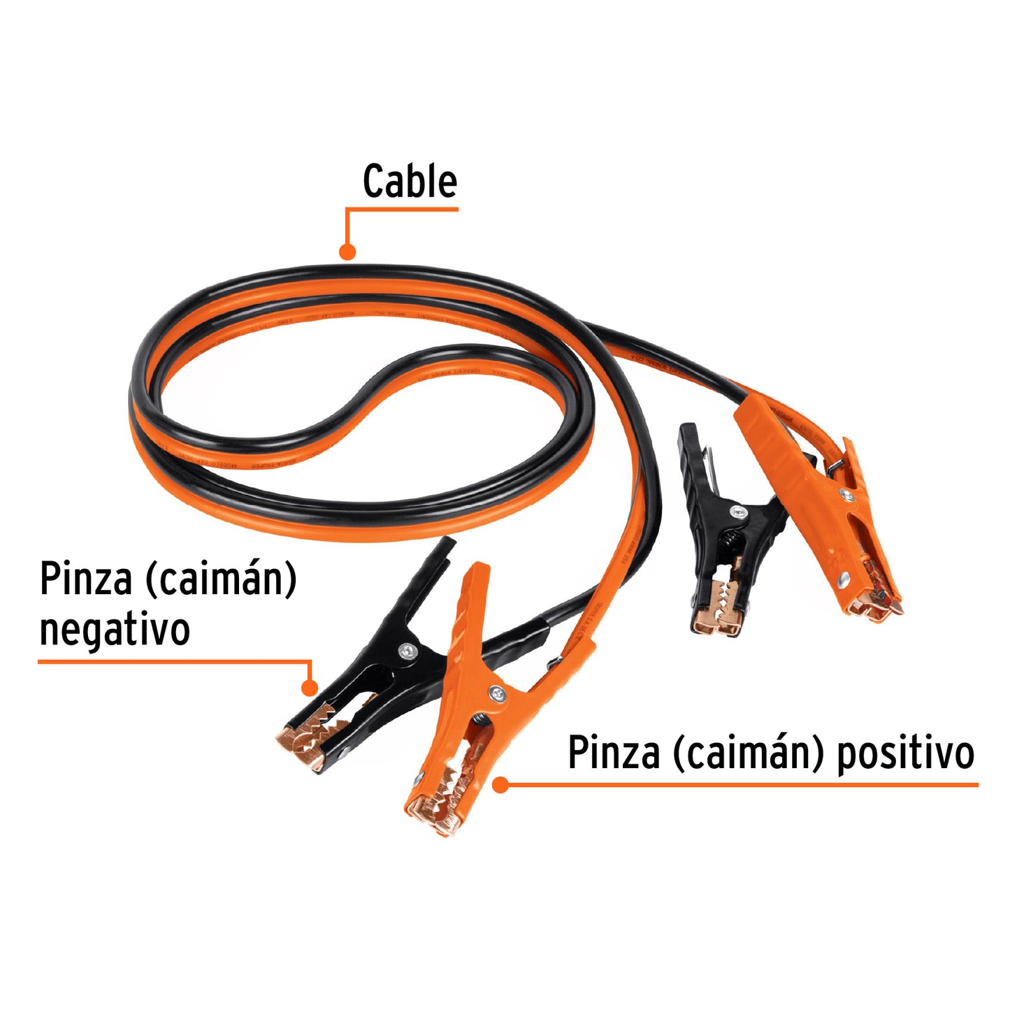 Cable pasa corriente cal 8 de 3 mts 17543 truper Pieza