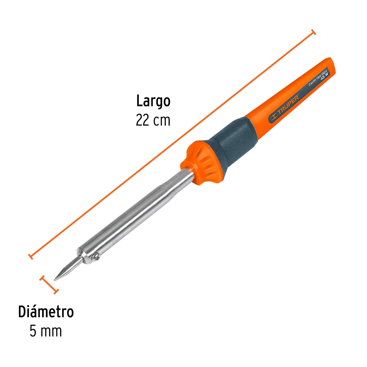 Cautin tipo lapiz 45 watts 17546 truper Pieza