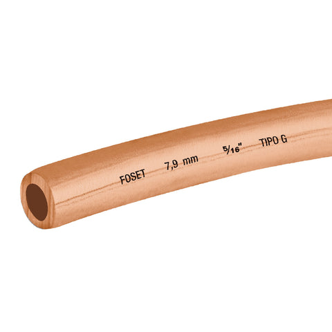 Tubo de cobre flexible 5/16p rollo de 15 metros 48156 foset tijuana Metro