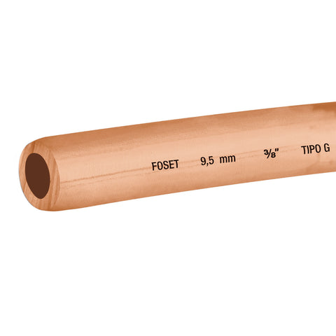 Tubo de cobre flexible 3/8p rollo de 15 metros 48157 foset tijuana Metro