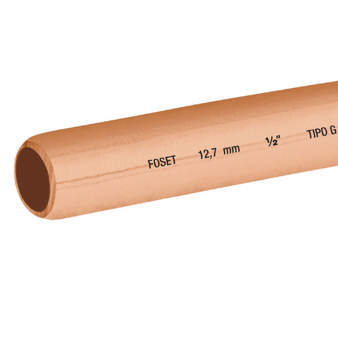 Tubo de cobre flexible 1/2p rollo 15 metros 48158 foset tijuana Metro
