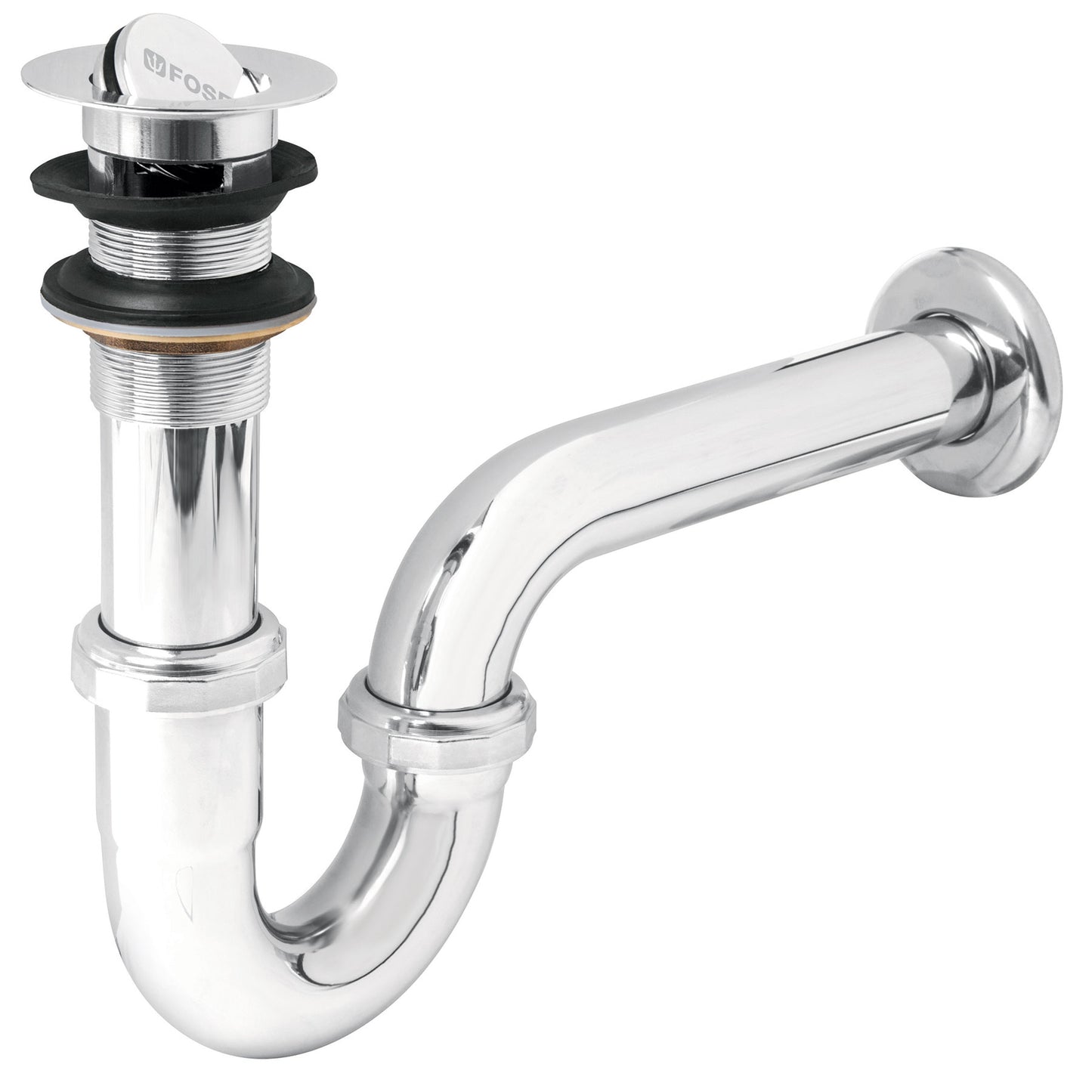 Cespol p/lavabo laton c/contra tipo moneda cromo 1 1/4 49337 Foset Pieza