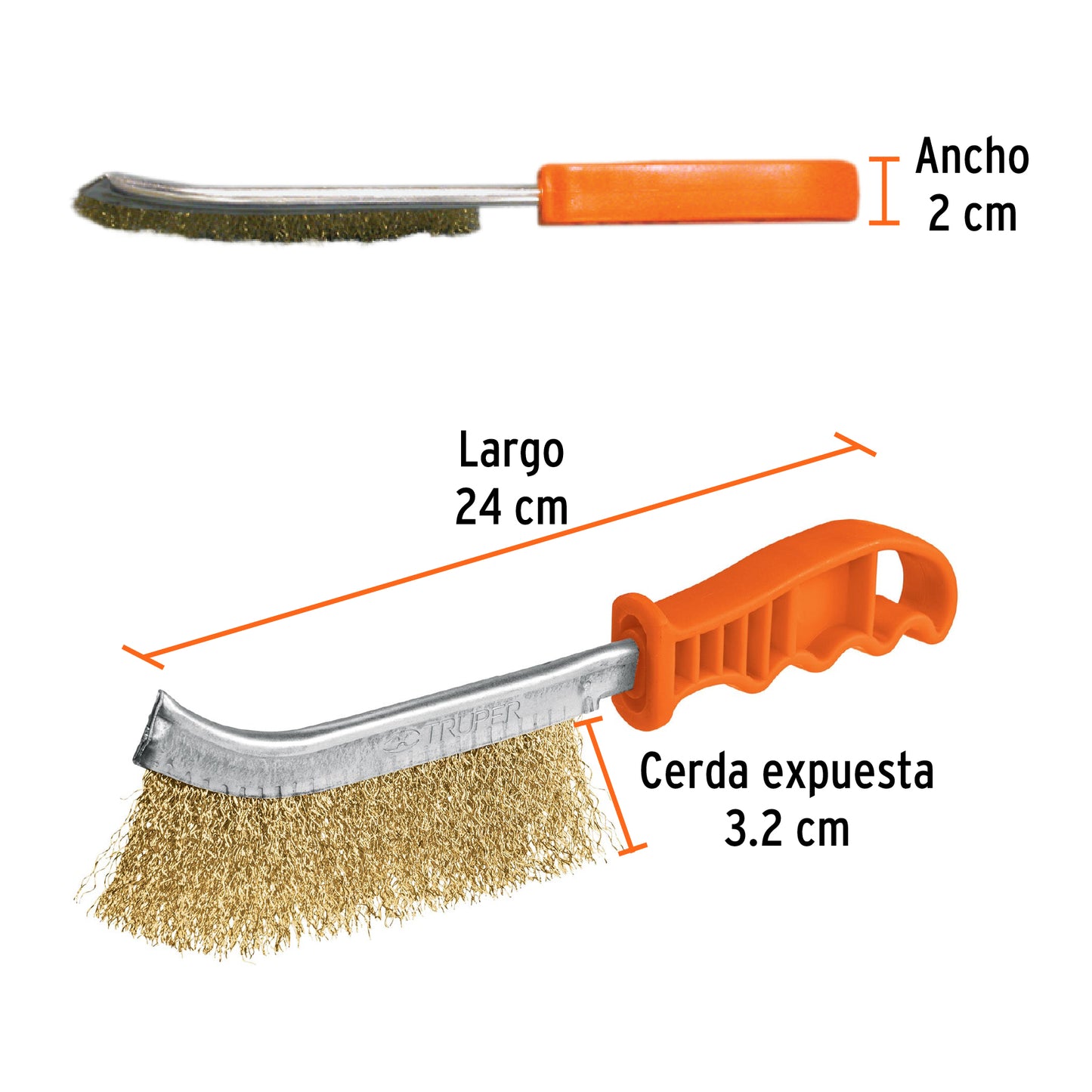 Cepillo alambre 2 x 15 11540 truper Pieza