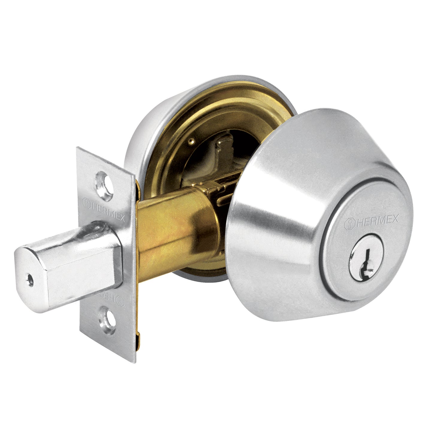 Cerrojo cromo mate llave llave Hermex Basic 23611 Hermex Pieza