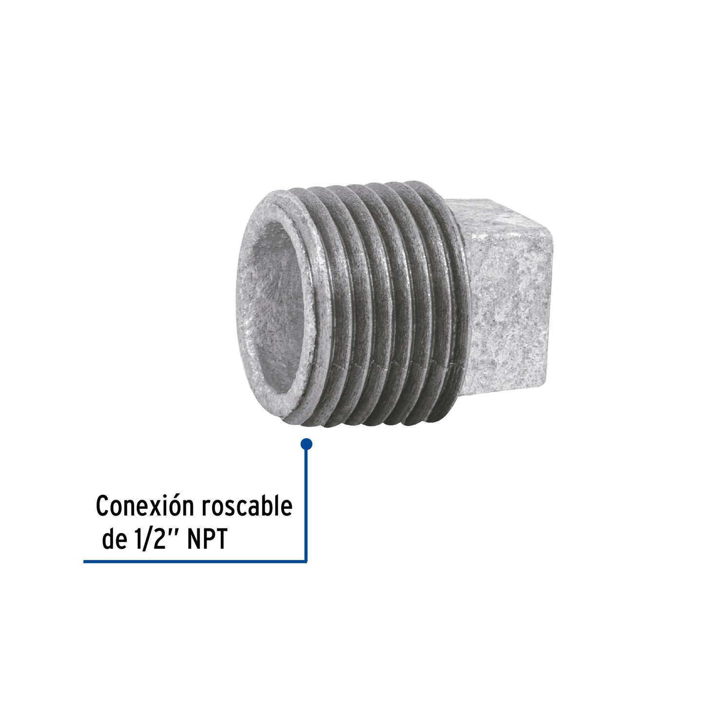 Tapon macho galvanizado 1/2 47494 foset Pieza