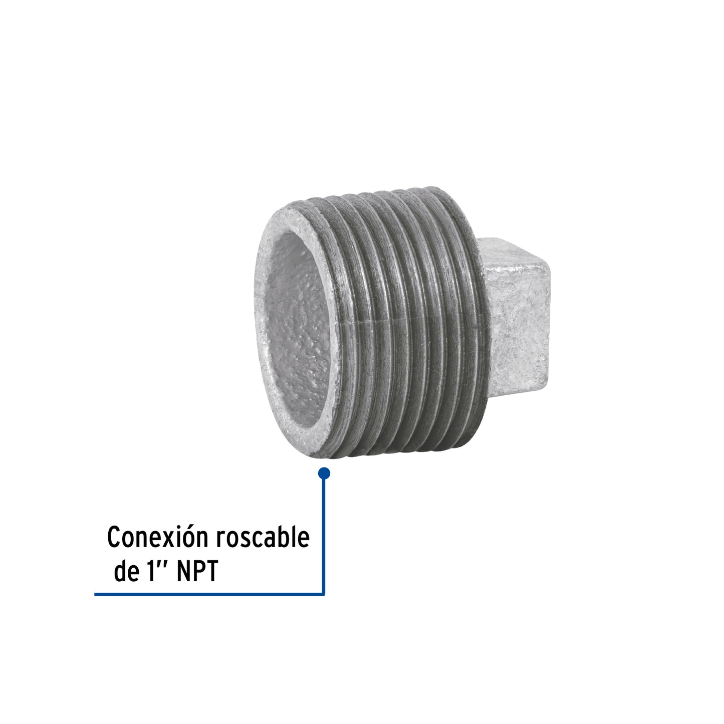 Tapon macho galvanizado 1 47496 Foset Pieza