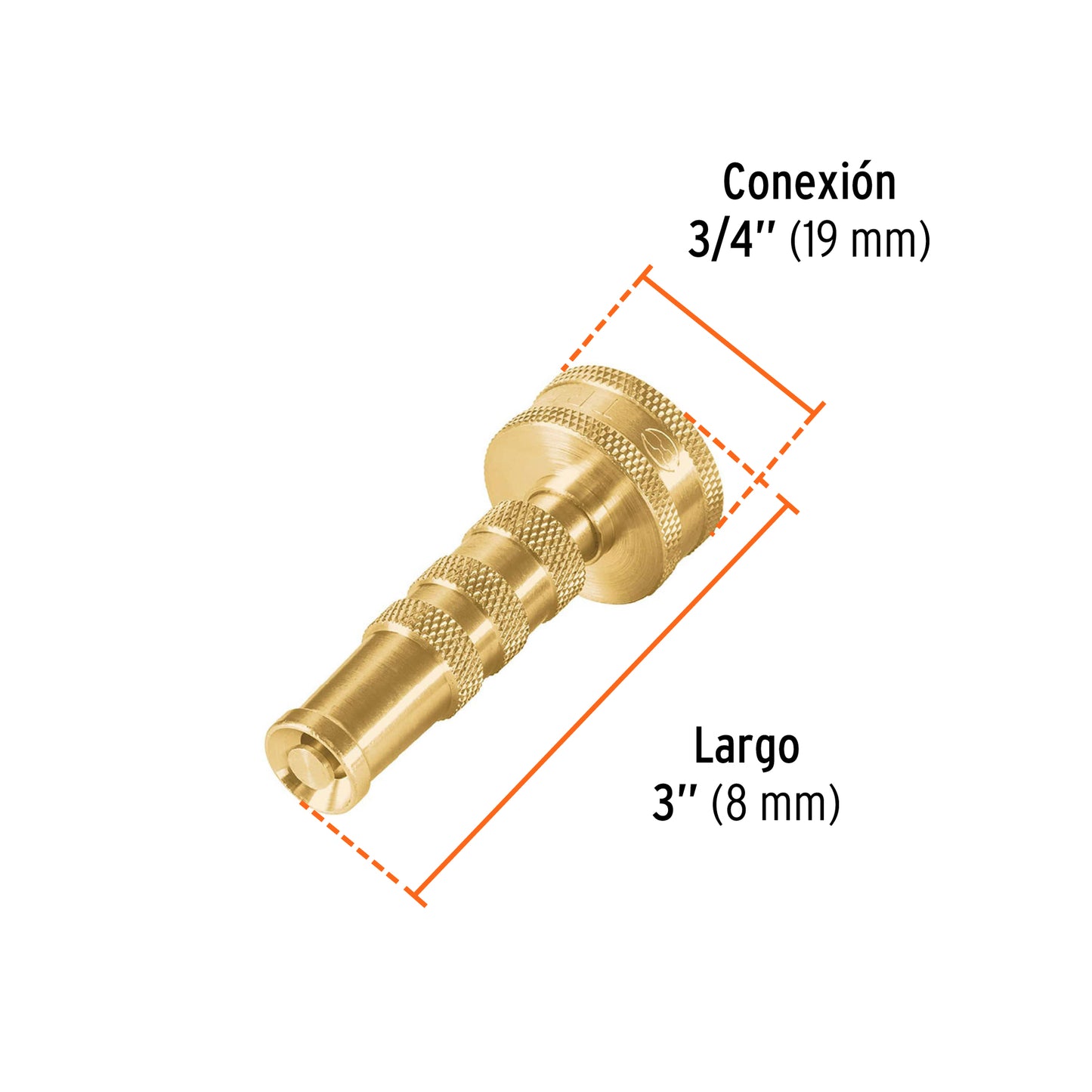 Chiflan 3p de laton maquinado13130 Pieza