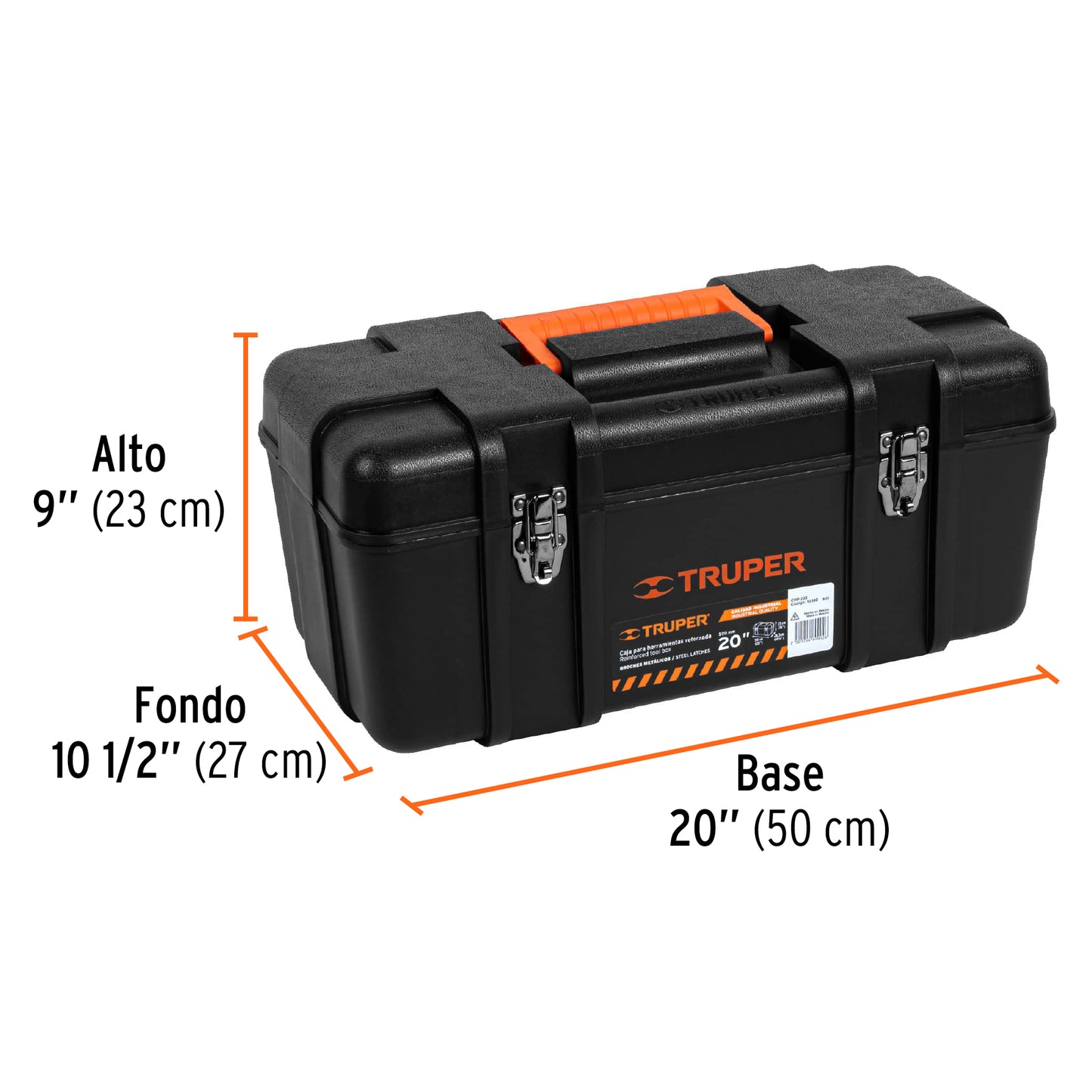 Caja herramienta plastico 20p 10380 truper Pieza