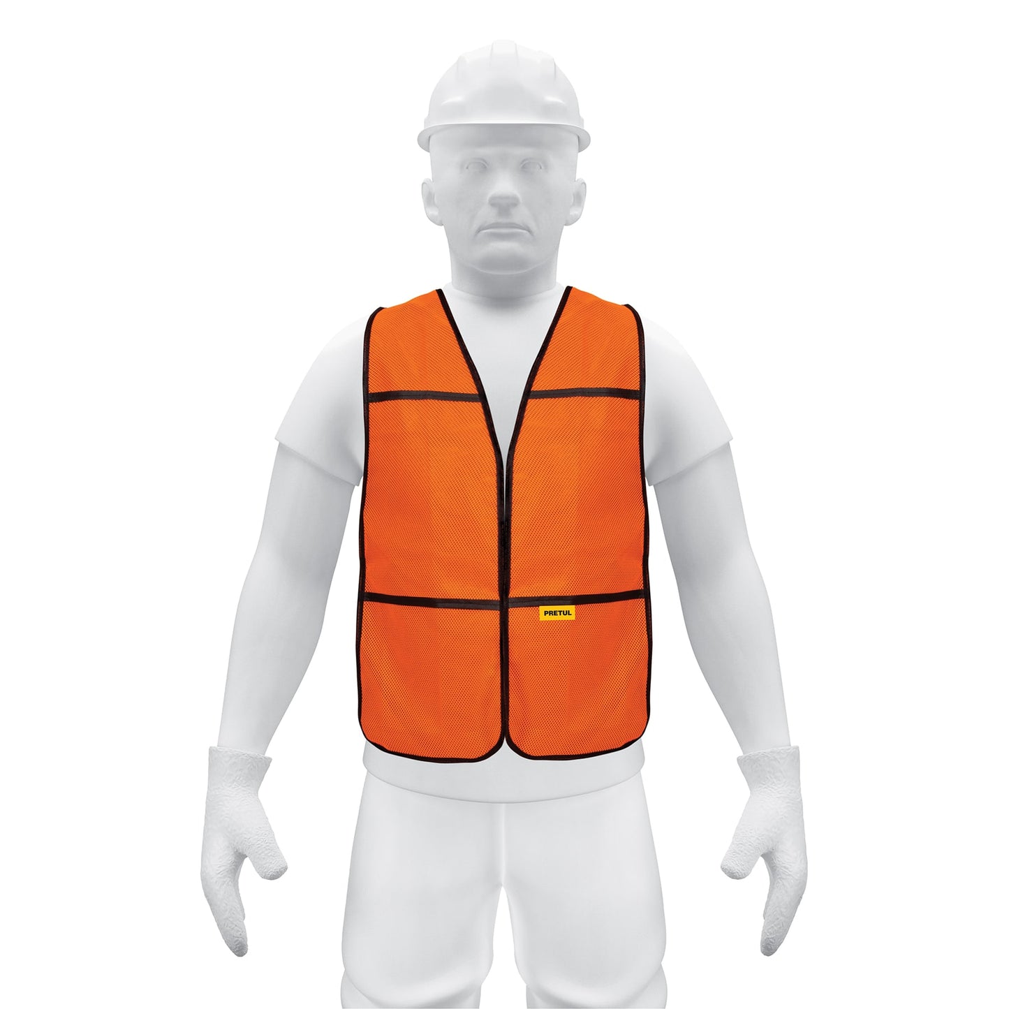 Chaleco de seguridad uso de dia naranja 21023 pretul Pieza