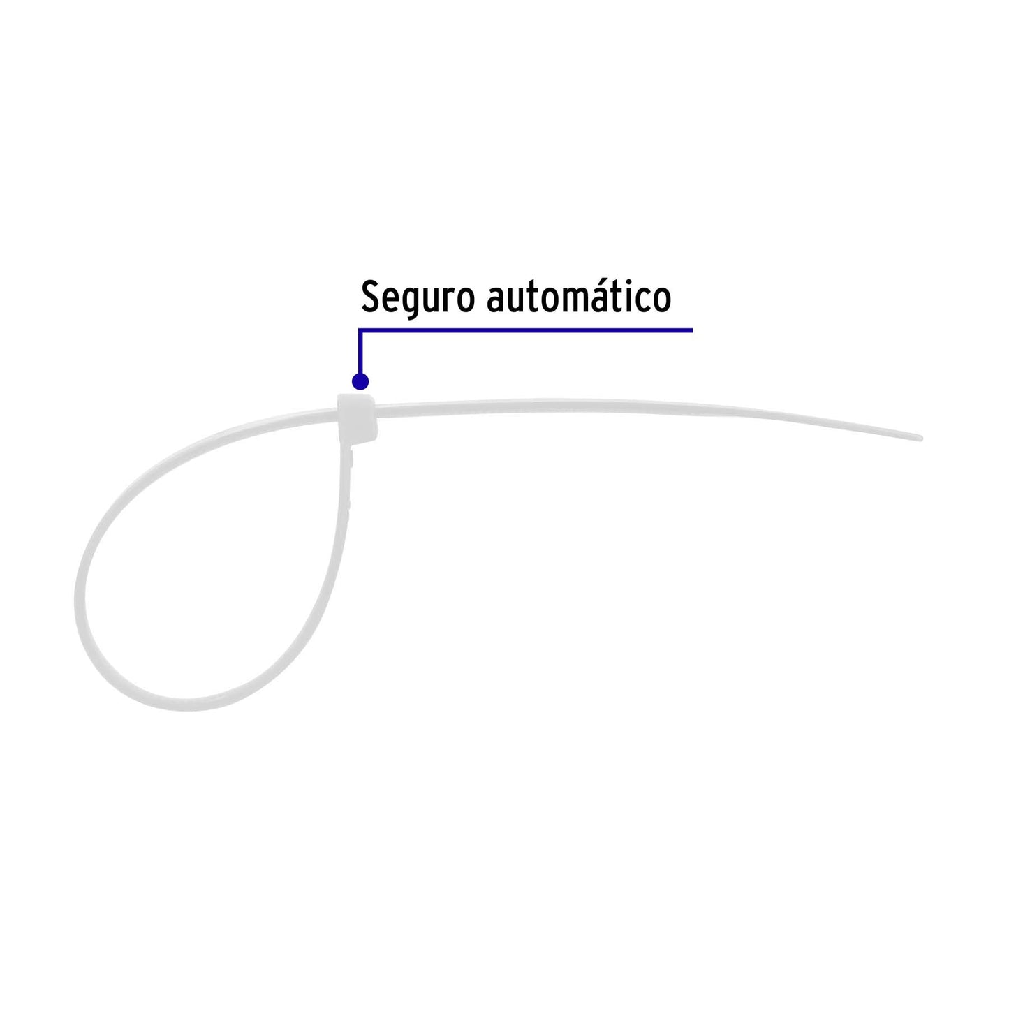 Cincho plastico 50 bl 35 cm bolsa con 25 piezas 44309 volteck Pieza