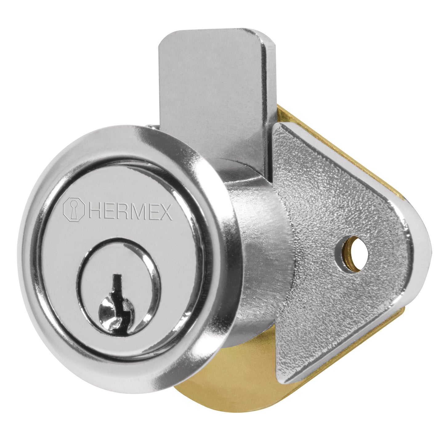 Cerradura para mueble modelo 21 cromo 43558 Hermex Pieza